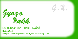 gyozo makk business card